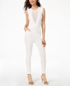 Material Girl Juniors' Illusion Belted Jumpsuit, Created For Macy's