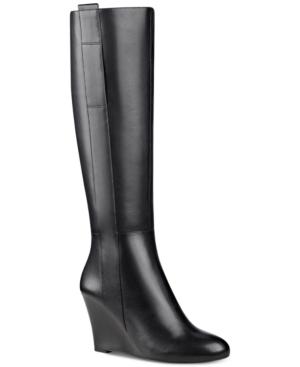 Nine West Orsella Wedge Tall Boots Women's Shoes