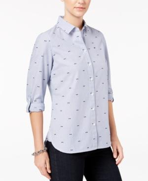 Tommy Hilfiger Striped Bow-tie Shirt