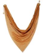 Guess Gold-tone Mesh Scarf Statement Necklace