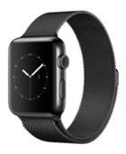 Apple Watch Series 2 42mm Space Black Stainless Steel Case With Space Black Milanese Loop