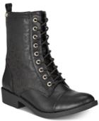 Bebe Olsen Lace Up Combat Booties Women's Shoes