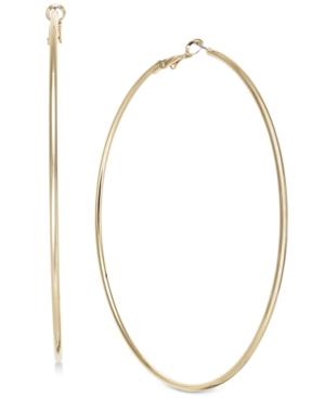 Thalia Sodi Gold-tone Slim Hoop Earrings, Created For Macy's