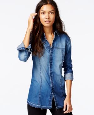 Hudson Jeans Britt Long-sleeve Denim Shirt