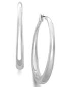 Lauren Ralph Lauren Silver-tone Graduated Hoop Earrings