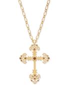 Thalia Sodi Gold-tone Filigree Cross Pendant Necklace, Created For Macy's