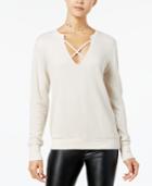 Almost Famous Juniors' Strappy-front Sweatshirt