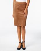Tommy Hilfiger Faux-suede Pencil Skirt