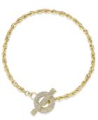Inc International Concepts 17.5 Crystal Toggle Chain Necklace, Created For Macy's