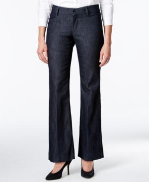 Lee Platinum Petite Denim Wash Wide-leg Trousers