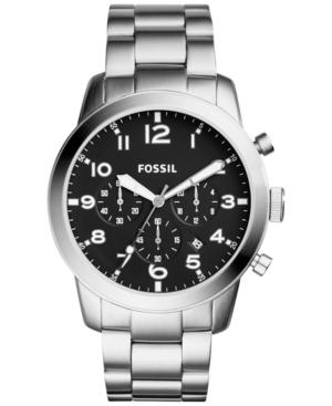 Fossil Men's Chronograph 54-pilot Stainless Steel Bracelet Watch 44mm Fs5141