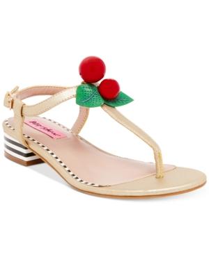 Betsey Johnson Cherry Thong Sandals Women's Shoes