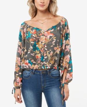 O'neill Crinkled-gauze Printed Ellysa Top