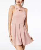 Speechless Juniors' Cage-front Fit & Flare Dress