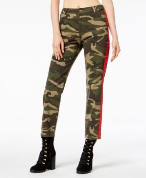 Waistedusa Cotton Camo-print Tuxedo Pants