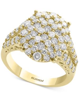 D'oro By Effy Diamond Cluster Statement Ring (2-1/10 Ct. T.w.) In 14k Gold