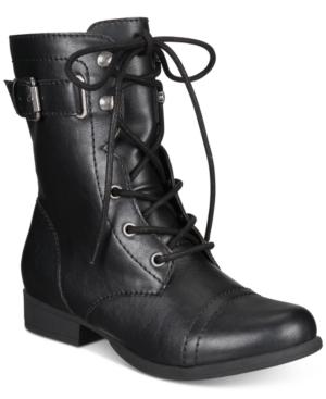 American Rag Fionn Lace-up Combat Boots, Only At Macy's Women's Shoes