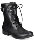 American Rag Fionn Lace-up Combat Boots, Only At Macy's Women's Shoes