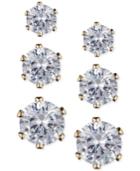 Anne Klein Glass Stone Stud Earring