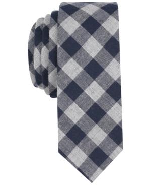 Penguin Men's Boysen Check Skinny Tie, Created For Macy's