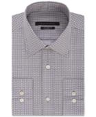 Sean John Men's Grey Triangle-print Dress Shirt