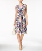 Charter Club Petite Floral-print Midi Dress, Only At Macy's