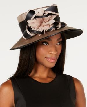 August Hats Dashing Satin Wide-brim Hat