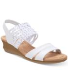 Impo Gamila Stretch Embellished Wedge Sandals Women's Shoes