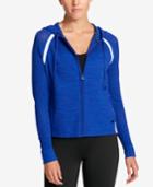 Dkny Sport Zip-up Mesh-trim Hoodie