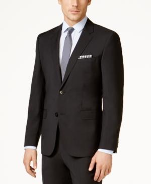 Hugo By Hugo Boss Men's Black Classic-fit Jacket