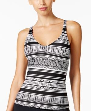 Jag Printed Cross-back Tankini Top Women's Swimsuit