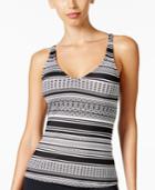 Jag Printed Cross-back Tankini Top Women's Swimsuit