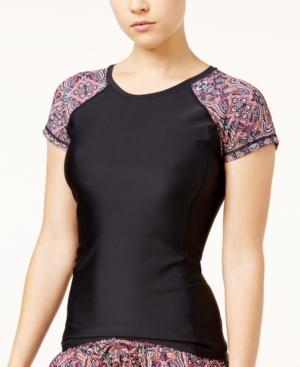 Volcom Sea La Vie Colorblocked Rash Guard Women's Swimsuit