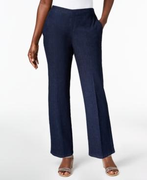 Alfred Dunner Montego Bay Denim Pull-on Pants