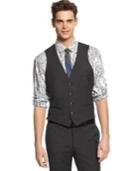 Bar Iii Vest Dark Charcoal Slim Fit