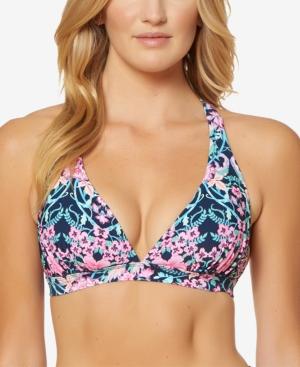 Jessica Simpson Full-support Cross-back Bikini Top Women's Swimsuit