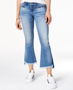 Dollhouse Juniors' Cropped Kick Flare Jeans