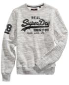 Superdry Men's Heathered Logo-print Sweatshirt