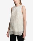 Calvin Klein Sleeveless Printed High-low Tunic
