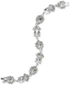 Givenchy Silver-tone Teardrop Crystal Link Bracelet
