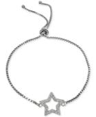 Giani Bernini Cubic Zirconia Star Adjustable Slider Bracelet In Sterling Silver, Only At Macy's