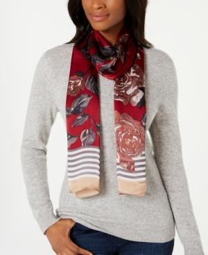 Vince Camuto Roses Are Sweet Silk Oblong Scarf