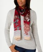 Vince Camuto Roses Are Sweet Silk Oblong Scarf