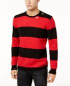 Guess Men's Grunge Stripe Sweater