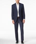Marc New York By Andrew Marc Men's Classic Fit Navy Mini-stripe Suit