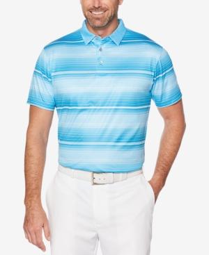 Pga Tour Men's Heathered Stripe Polo