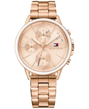 Tommy Hilfiger Women's Sophisticated Sport Rose Gold-tone Stainless Steel Bracelet Watch 40mm 1781788