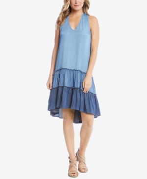 Karen Kane Ruffled Chambray Shift Dress, A Macy's Exclusive Style