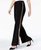Ny Collection Wide-leg Striped Pants