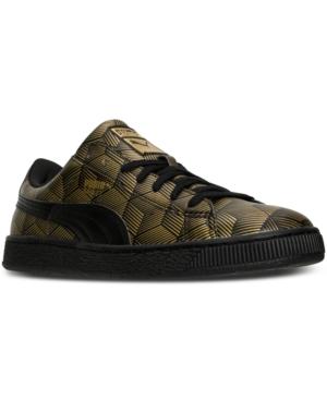 Puma Men's Basket Classic Metallic Casual Sneakers From Finish Line
